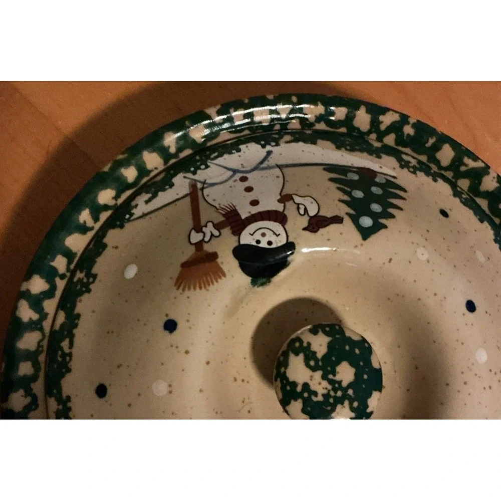 Pie Dish ABC Distributing Christmas‎ Snowman Covered 9
